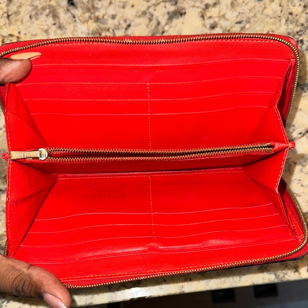 Celine Red Leather Wallet - Picture 6 of 10